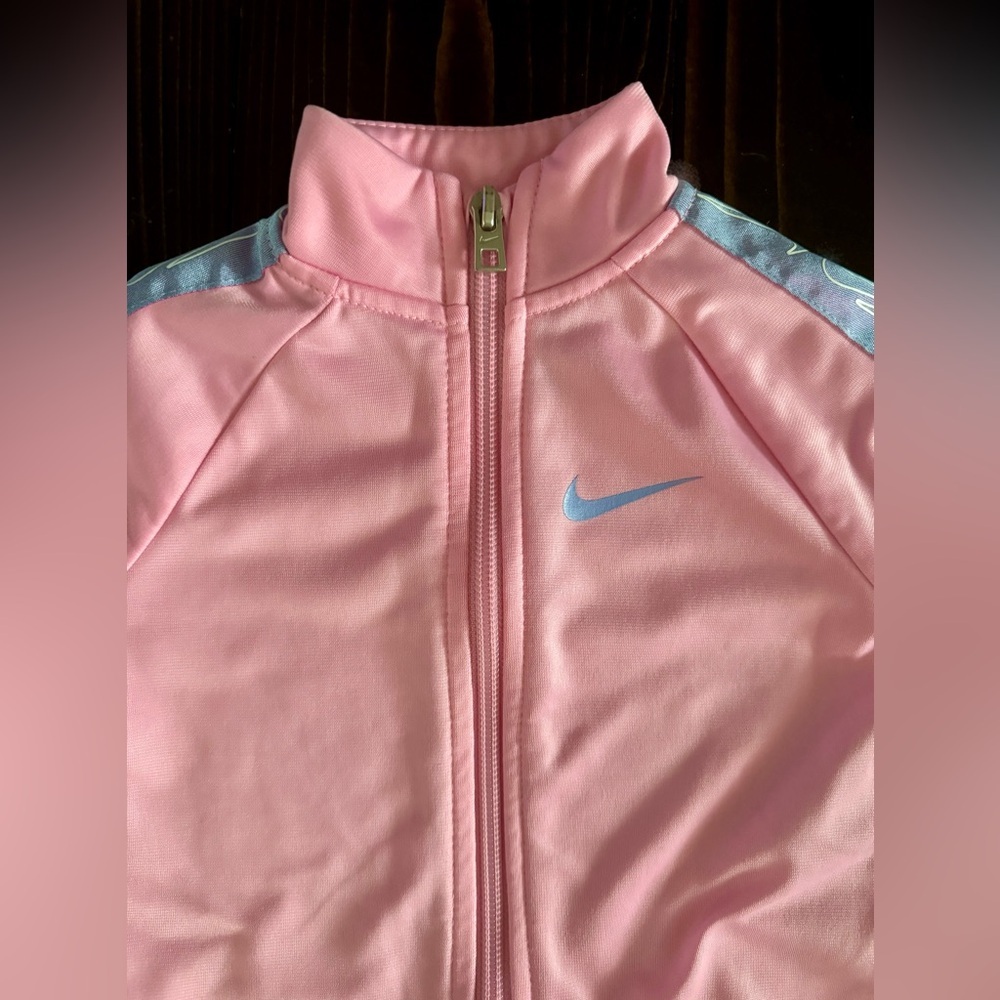 Nike Baby Girls Pink Track Jacket (12m) - Picture 3 of 5